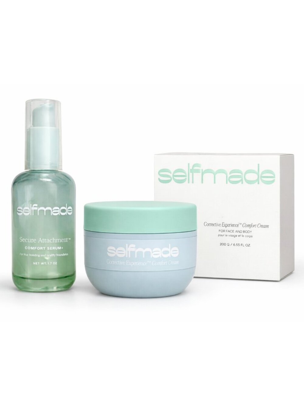 Lot of 2: SELFMADE Secure Attachment Comfort Serum 1.7oz + Comfort Cream 6.65oz